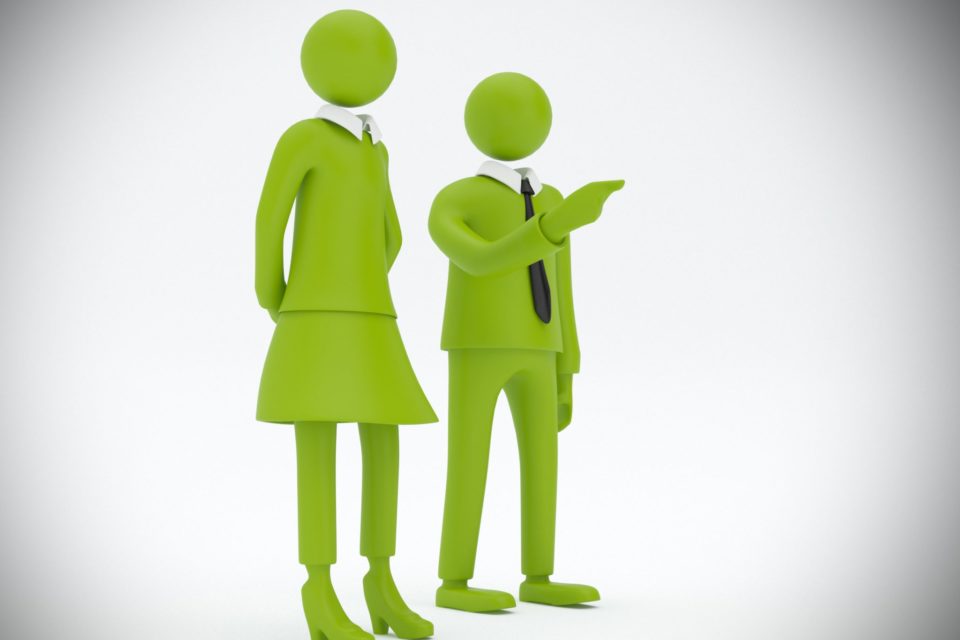 Unternehmer zeigendweb