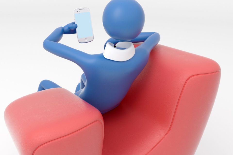 Unternehmer mit Smartphone