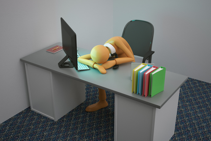 Müdigkeit in der Arbeit