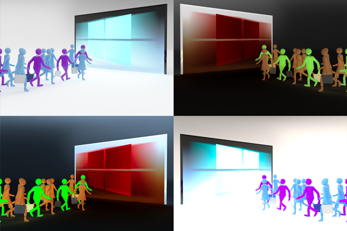 Die Fenster öffnen - Windows 10 im Unternehmen