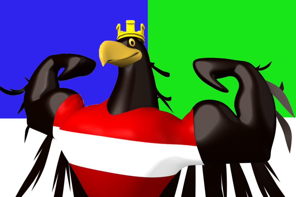 bundesadler rot gruen