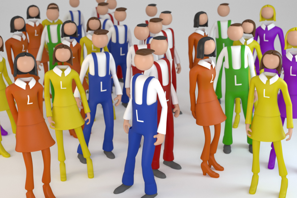 lehrlinge grosse gruppe