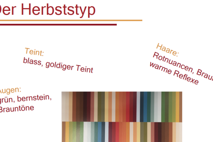 Der Herbsttyp und die Harmonie seiner Farben
