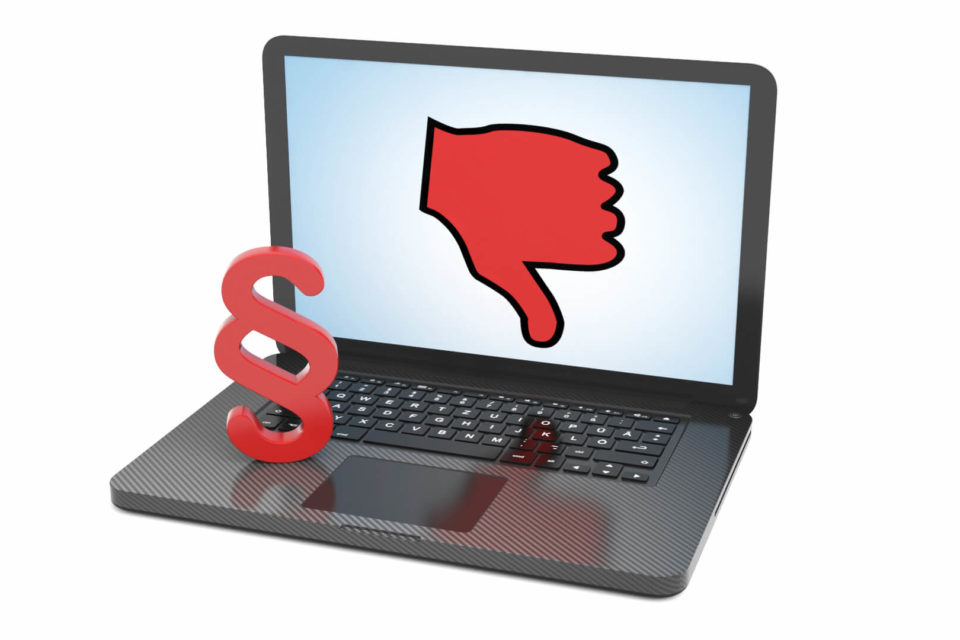 negative online bewertung recht 01